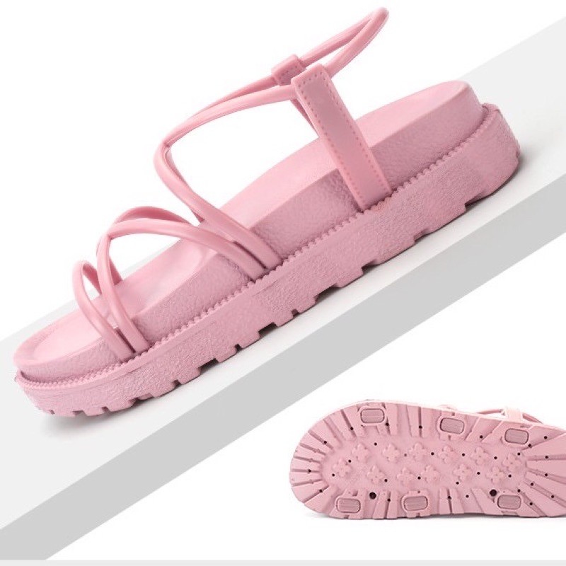 Giày sandal nữ đi học cao gót đế cao 3 phân ulzzang giá rẻ JAENIA SD002