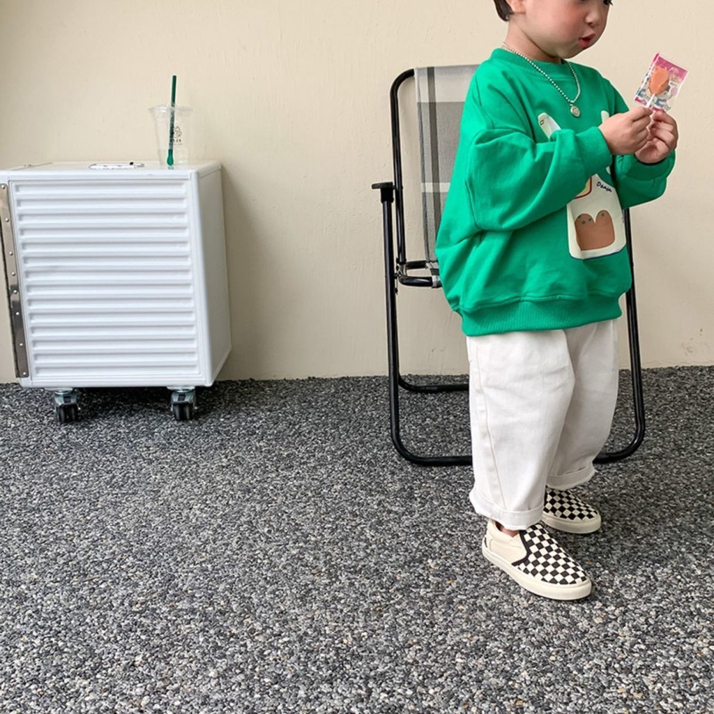 Áo Sweater Dệt Kim Tay Dài Cổ Tròn In Họa Tiết Hoạt Hình Phong Cách Nhật Hàn Thời Trang Mùa Xuân Cho Nam Và Nữ 22 Tuổi