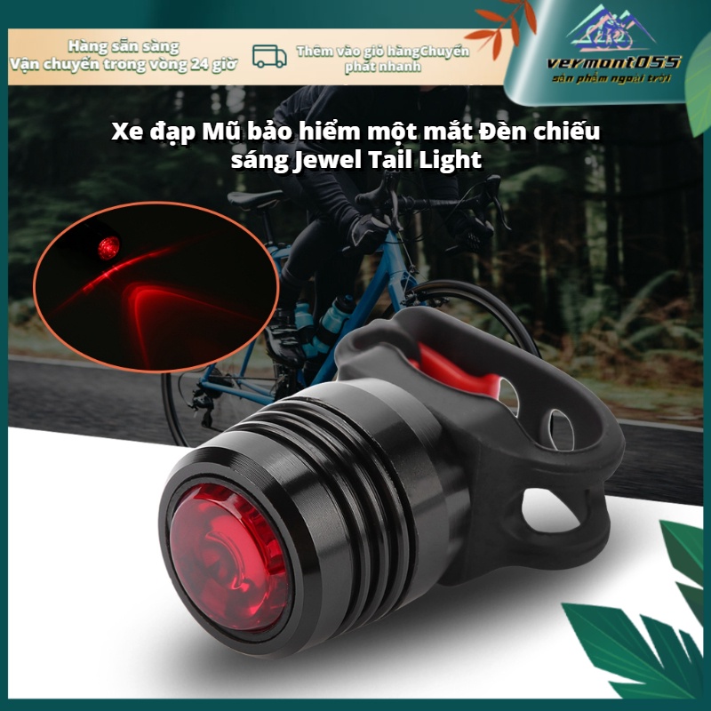 💯Có thể bán buôn😁 Đèn gắn đuôi xe đạp có thể sạc lại chống nước thích hợp cho mũ bảo hiểm ngoài trời 💖Hàng giao ngay💖vermont055