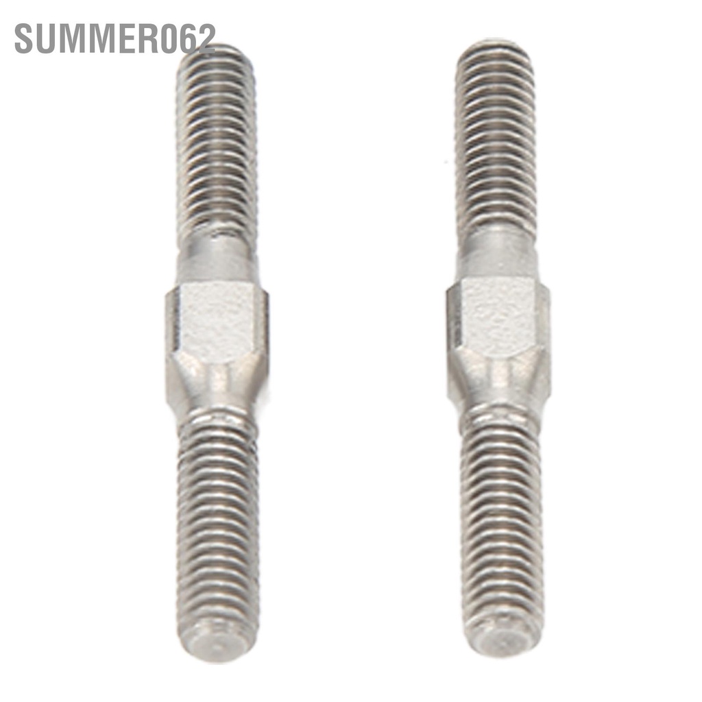 Summer062 2 chiếc RC Turnbuckle Link Thép Xuất hiện tinh tế Hiệu suất ổn định Thanh giằng cho ARRMA Granite 1/10 Car Silver