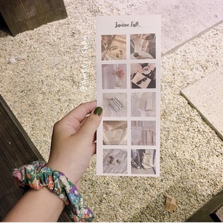 Set 4 Tờ Sticker basic tối giản MGZC