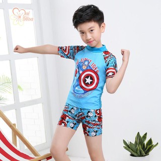 Bộ Đồ Tắm Bé Trai Siêu Hoạt Hình BB007 Áo Bơi Bé Trai, Quần Bơi Bé Trai, Đồ Bơi Bé Trai