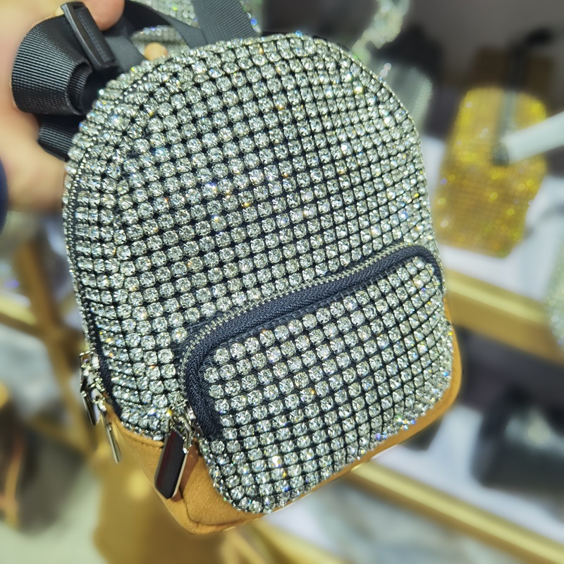 Túi Đeo Chéo mini Đính Đá Thời Trang 2023 Cho Nữ