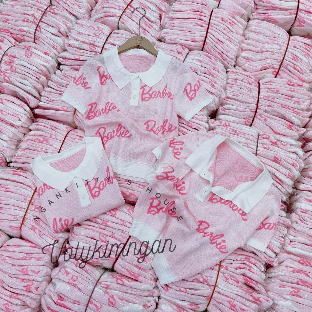 Áo len polo barbie TL