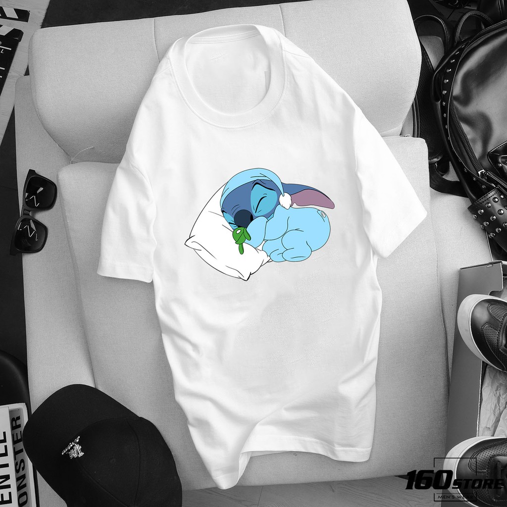 ÁO THUN UNISEX STITCH-LILO IN HÌNH CỰC NGẦU GIÁ RẺ CỰC SHOCK CÓ SIZE TRẺ EM - 117