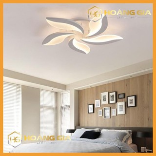 Đèn ốp trần - đèn ốp trần trang trí - đèn trang trí - đèn ốp vầng trăng 5 cánh tv05 cao cấp - tặng kèm điều khiển từ xa