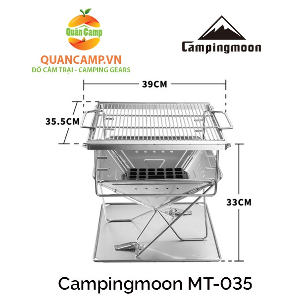 [Giá thấp nhất sàn] Bếp nướng dã ngoại Campingmoon MT-035