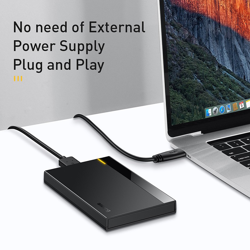 Baseus Hộp Đựng Ổ Cứng Hdd 2.5 Sata Sang Usb 3.0 Cho Ssd Type C 3.1 Hdd Box Hd | BigBuy360 - bigbuy360.vn
