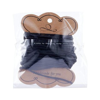 Ready Stock 10m Black Cotton Polyester Waxed Cord Macrame String Linen Thread Wire