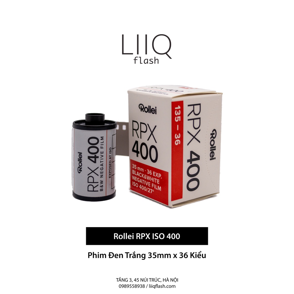Film Rollei RPX ISO 400, Đen Trắng B&W, 135 35mm x 36 Kiểu thumbnail
