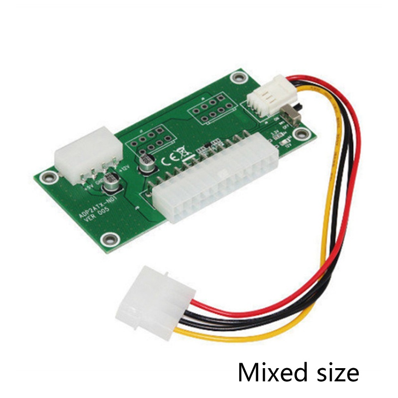 Thẻ Đồ Họa Mở Rộng Chuyển Đổi Nguồn Điện 24Pin Sang 4Pin Atx