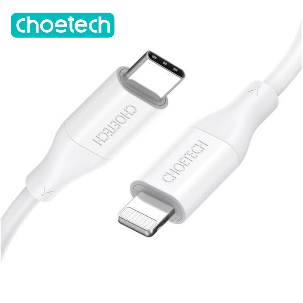 Bộ Củ Sạc Nhanh 20W Cho iPhone iPad CHOETECH PD5005 Và Cáp C to Lightning IP0040 Chứng Nhận MFI Dài 1.2M - Chính Hãng