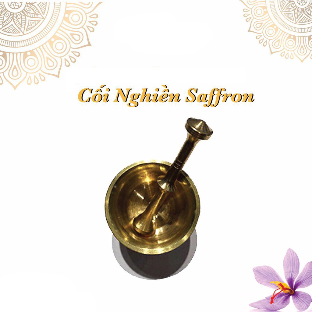 [Tặng Saffron] Cối nghiền Saffron - Đồng nguyên khối 100% | BigBuy360 - bigbuy360.vn