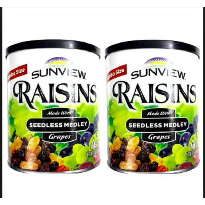 Hộp nho khô mỹ không hạt Sunview Raisins Mỹ 425g | BigBuy360 - bigbuy360.vn