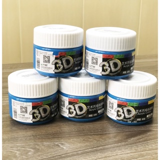 Mầu Acrylic 3D dùng cho mọi chất liệu, 100ml