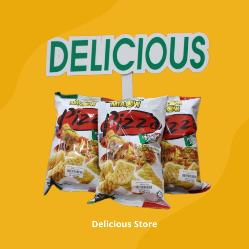 Snack Miaow Miaow vị pizza khối lượng 60g