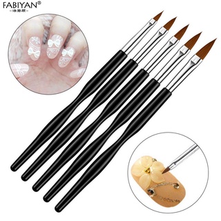 Bộ cọ đắp bột,đắp gel làm nail 5 cây