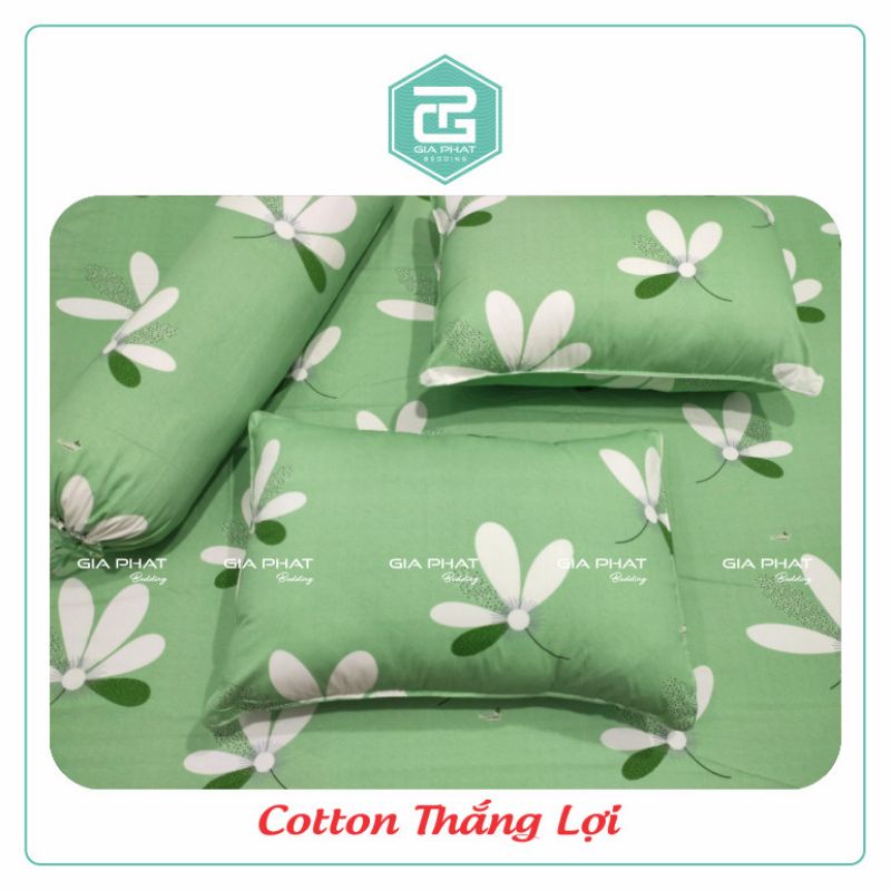 Vỏ gối/ Áo gối cotton Thắng Lợi hàng chuẩn có in logo | BigBuy360 - bigbuy360.vn