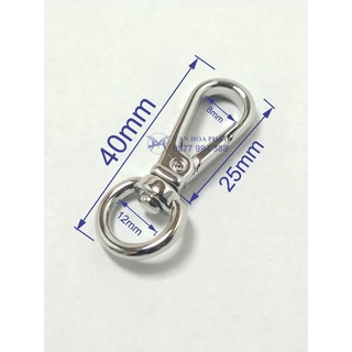 Combo 500 cái Móc càng cua inox, móc càng cua cao cấp, khoen càng cua ko gỉ sét