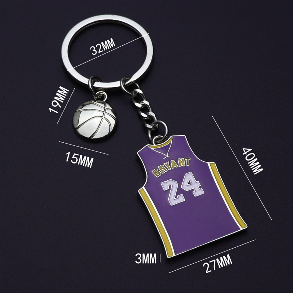 Móc Khóa Hình Đồng Phục Bóng Rổ Hai Mặt Sáng Tạo Dành Cho Nam Nữ Charms