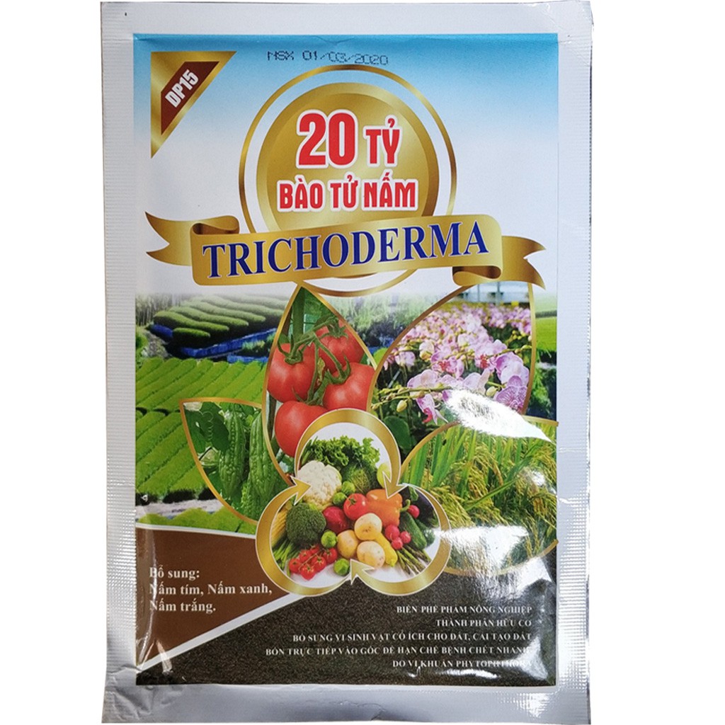 Trichoderma loại 1 cao cấp nhất với 20 tỷ bào tử nấm - Hoạt lực cực mạnh giúp tiêu diệt các loại nấm gây bệnh