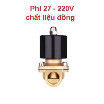 Van điện từ phi 27mm 220V thường đóng