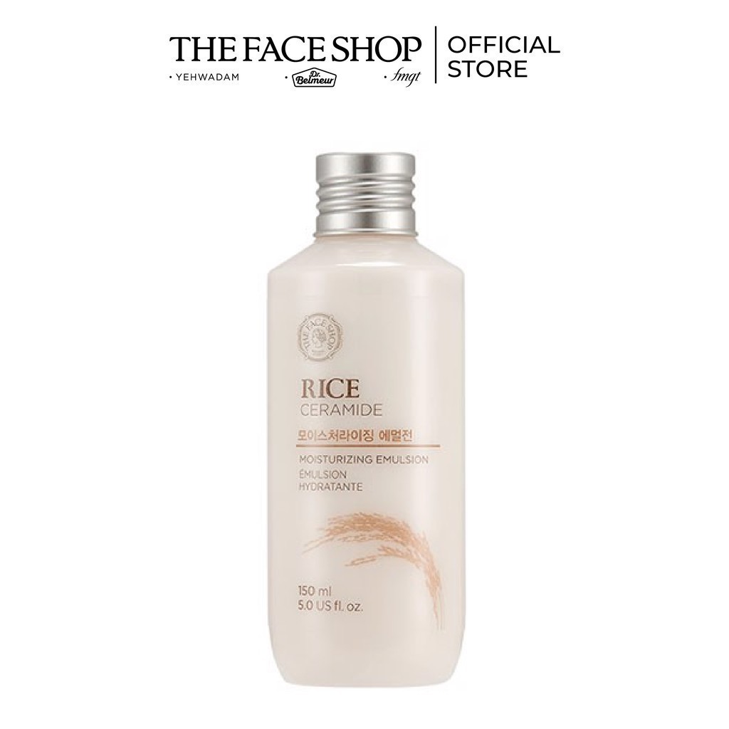 [Mã FMCGMALL -8% đơn 250K] Sữa Dưỡng Sáng Da TheFaceShop Rice & Ceramide Moisturizing Emulsion 150ml