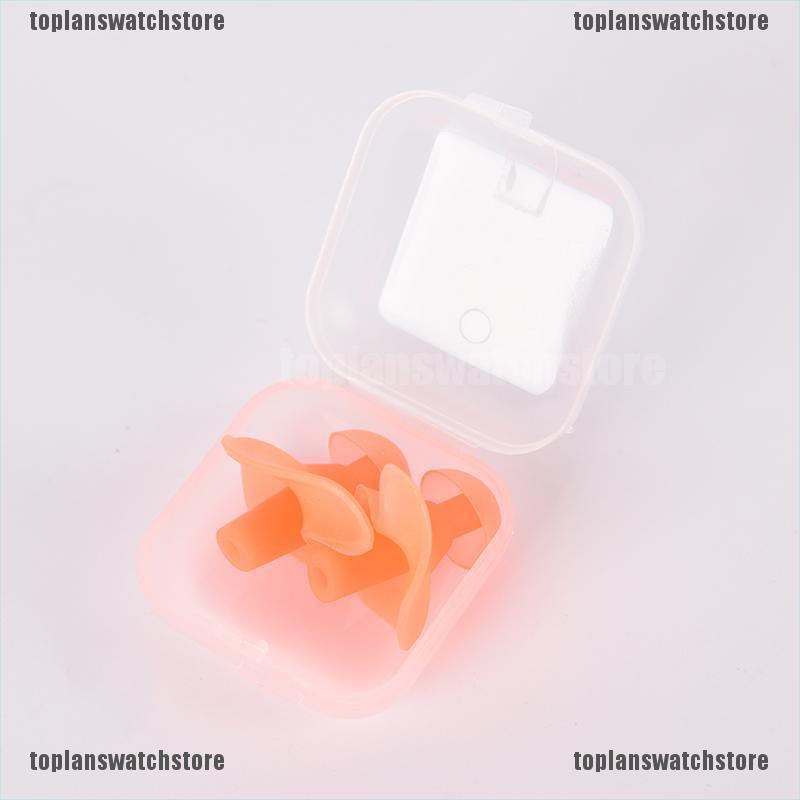 1 Cặp Găng Tay Bơi Silicone Mềm Chống Ồn &amp; Nước Cho Người Lớn