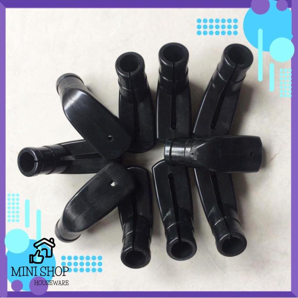 Combo 10 Lót Chân Chống Xe Máy Cao Su Chống Trầy Nền Nhà Có 2 Dây Rút