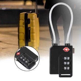 Vali du lịch Khóa hành lý 3 chữ số Mật khẩu TSA Khóa dây thép Khóa mã hải quan