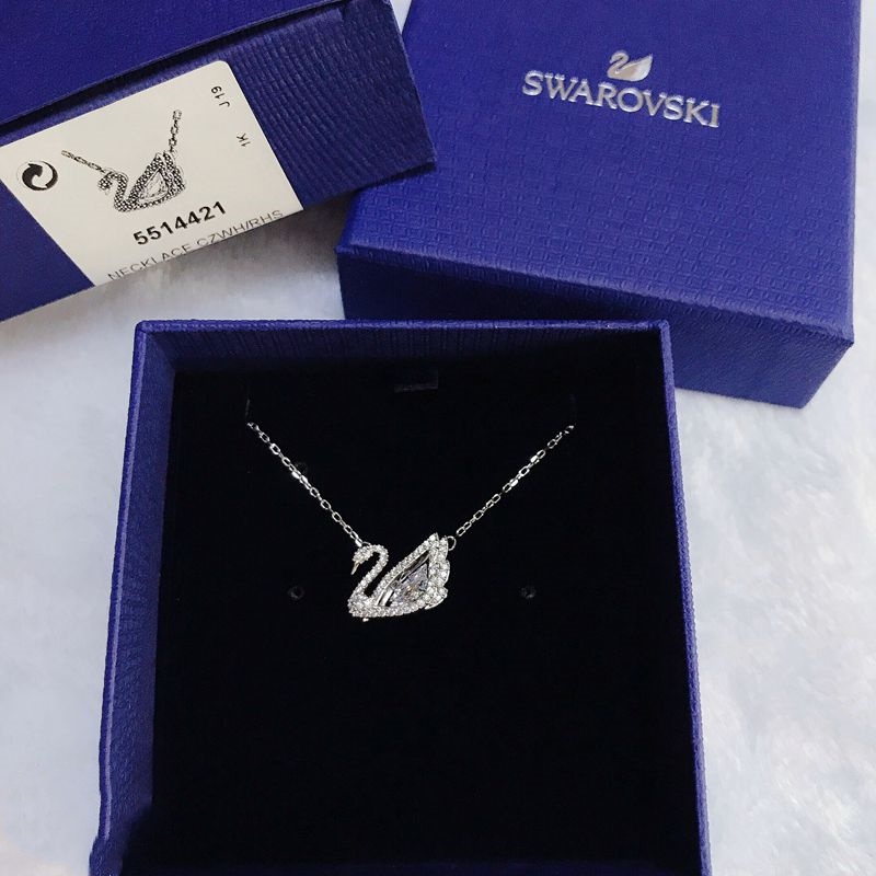 Vòng cổ Mặt Thiên Nga Đính Pha Lê