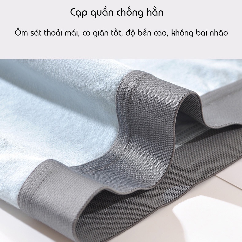Quần Boxer Nam Cotton Mịn Mỏng Thoáng Khí Co Giãn Tốt Cao Cấp, Quần Lót Nam, Sịp Cotton Trẻ Trung K117