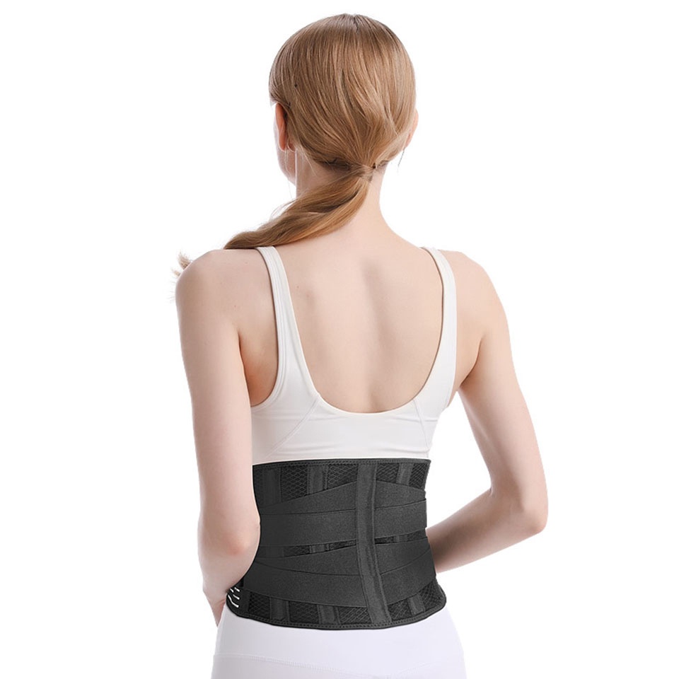 Đai đeo hỗ trợ giảm đau lưng AOLIKES 6 sườn thoáng khí chống trượt chuyên dụng