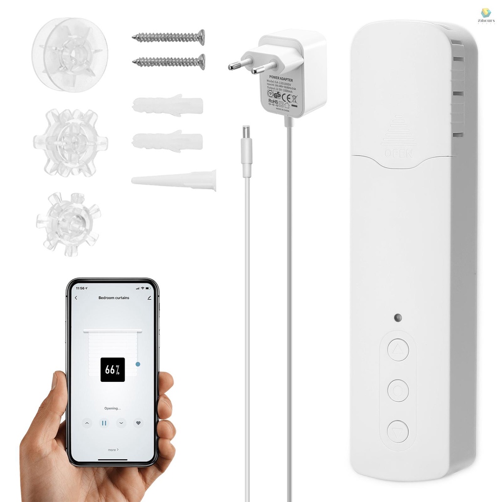 Giá Thấp Nhất Rèm Cửa Hạt Kéo Thông Minh TM616EGZT Điều Khiển Giọng Nói Cho Gia Đình / Khách Sạn