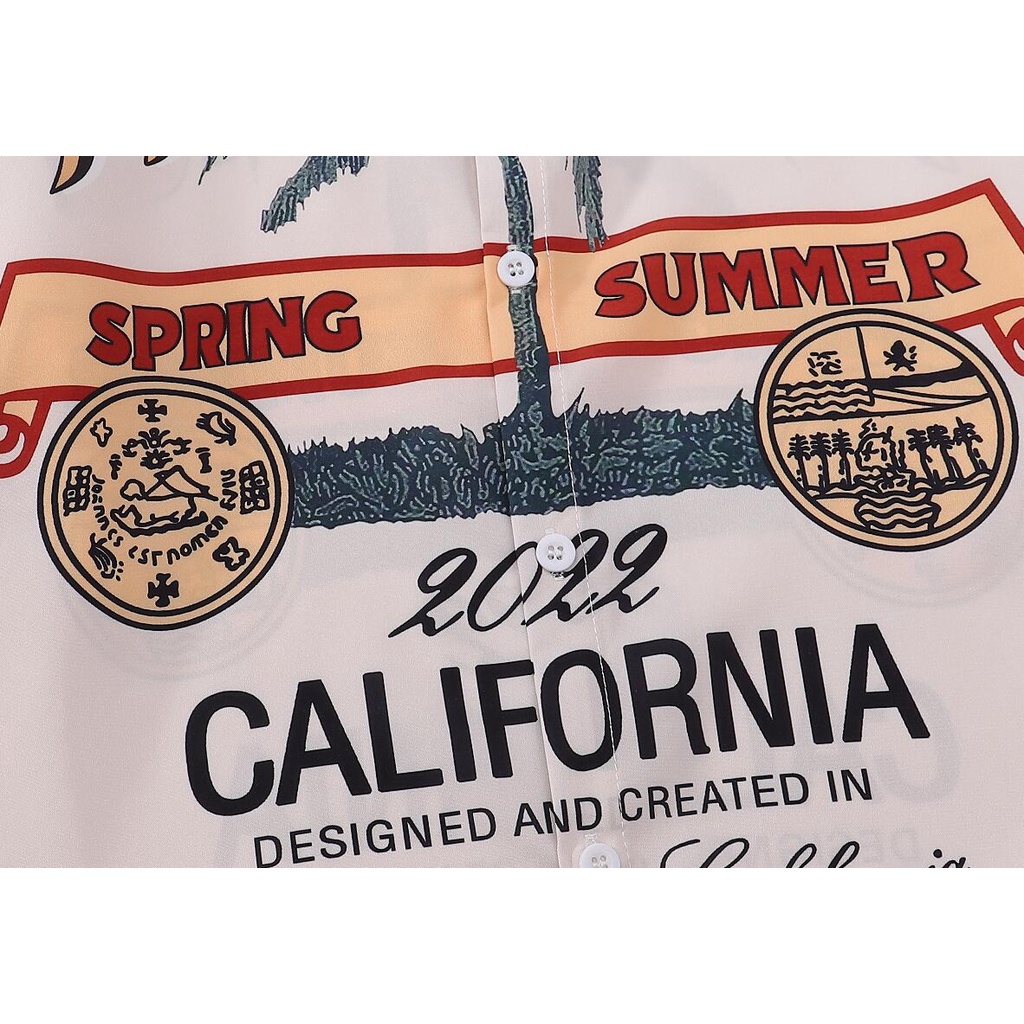 Amir Áo Sơ Mi cotton Tay Dài Cổ Gập In Họa Tiết Thời Trang Dành Cho Nam Nữ