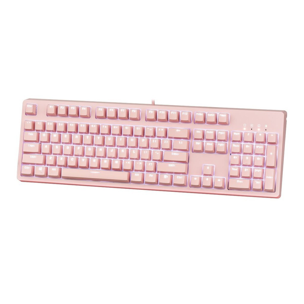 [Giảm giá thần tốc] Phím cơ E-Dra EK3104 Dream Pink Huano switch/Type C tháo rời - Hàng chính hãng