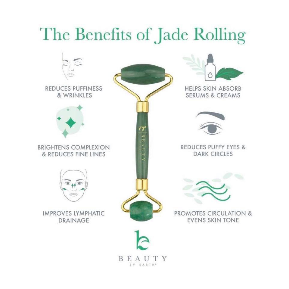 &lt;&lt;CÓ SẴN&gt;&gt; Lăn làm đẹp da -  Jade Roller của Beauty by Earth