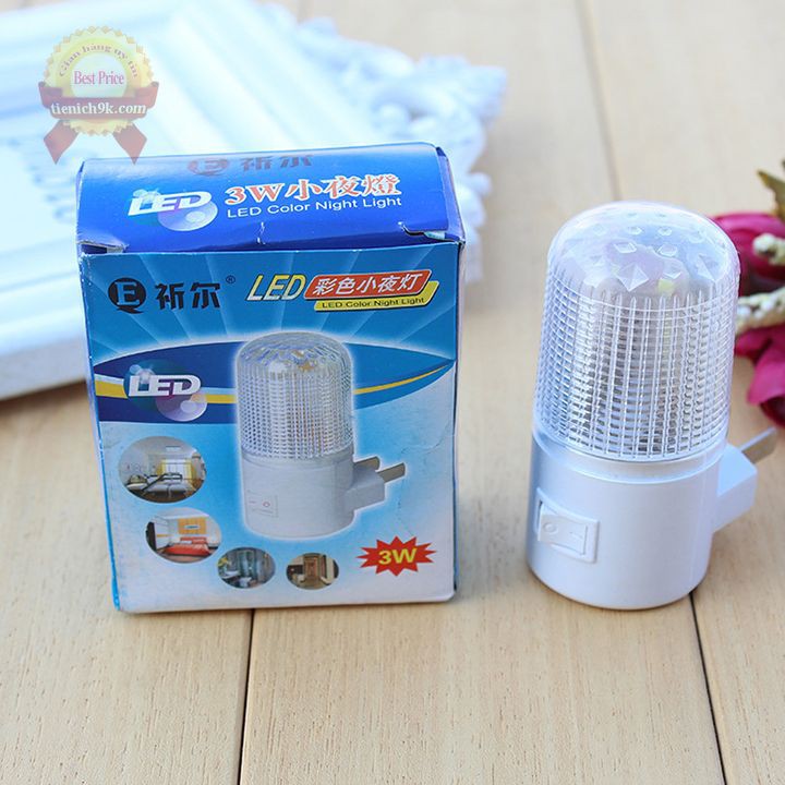 Đèn phòng ngủ ánh sáng dịu êm bóng led tiết kiệm điện cắm ổ 220V