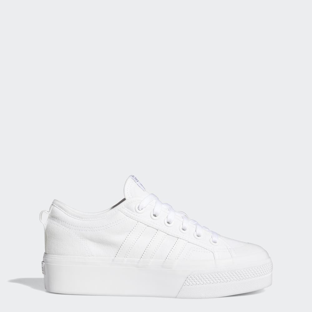 adidas Phong cách sống Giày Platform Nizza Nữ trắng FV5322