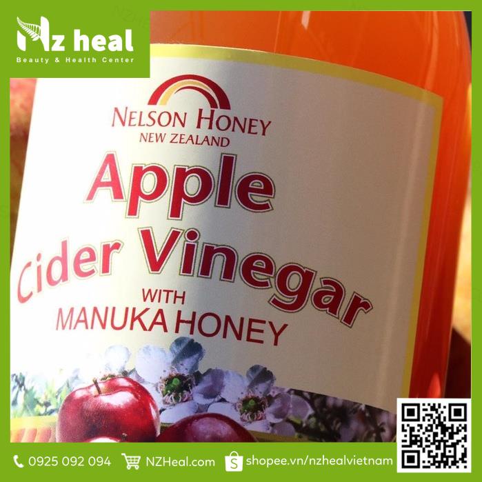 [Hỏa tốc] Giấm táo và mật ong Manuka Nelson Honey 500ml