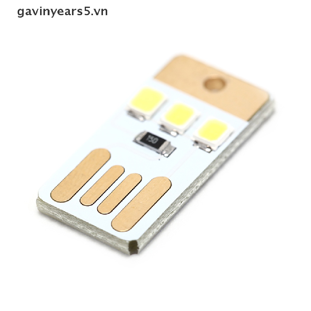 Bộ 5 Thẻ Đèn LED Mini Bỏ Túi Sạc Cổng USB 5v Ánh Sáng Ban Đêm Cho Máy Tính Laptop