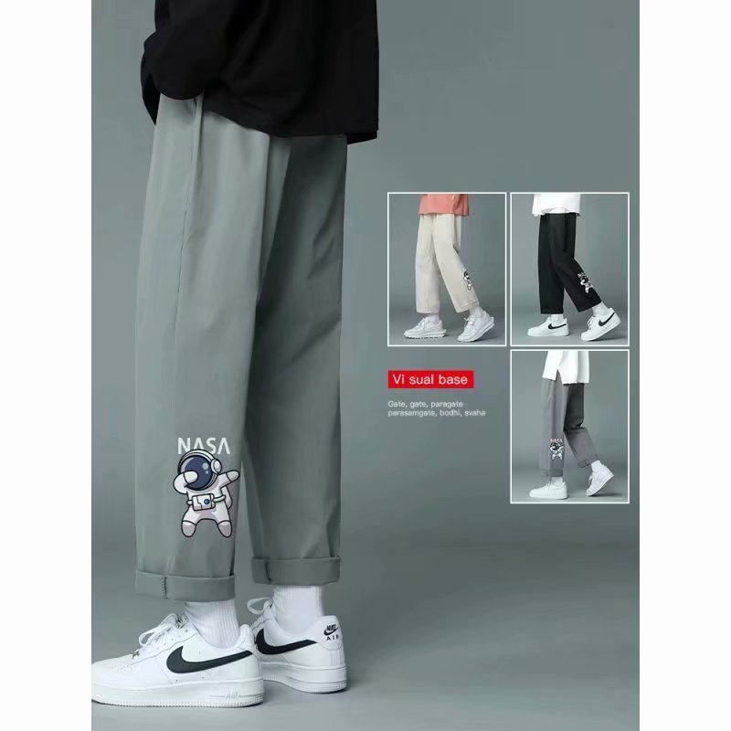 Quần dài thể thao in họa tiết NASA thời trang hè năng động 2022 cho nam