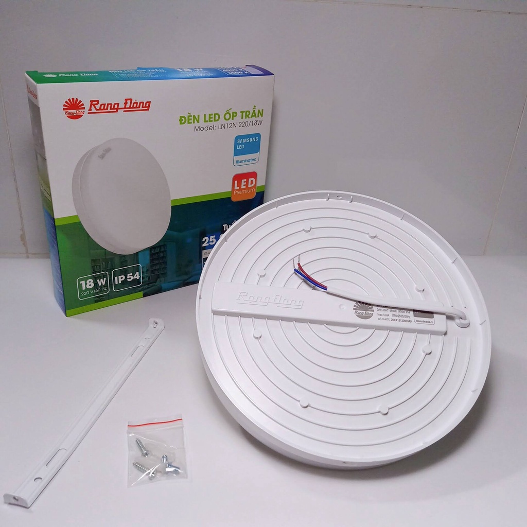 Đèn Ốp trần tràn viền 18W cao cấp Rạng Đông