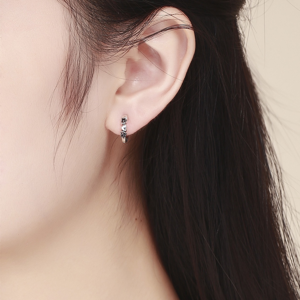 Đôi khuyên tai Bamoer đính đá thời trang dành cho nữ