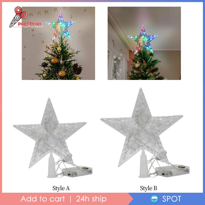 1 Ngôi Sao Trang Trí Cây Thông Noel Có Đèn