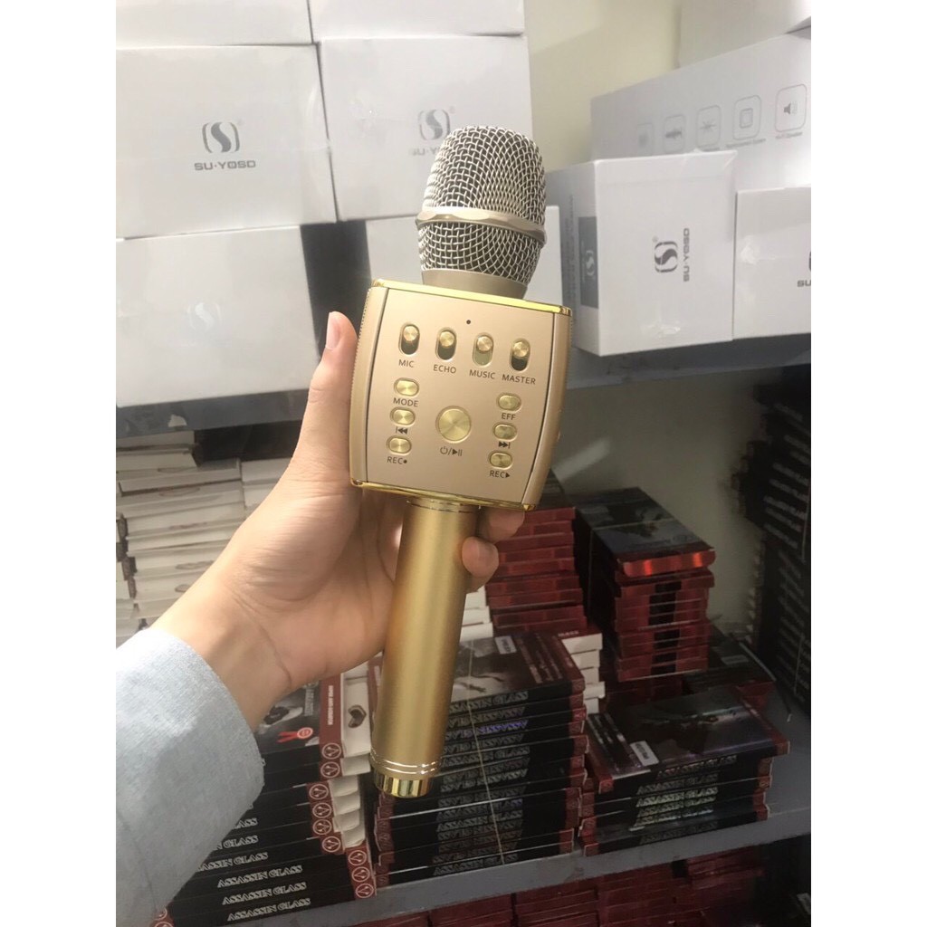 MIC KARAOKE BLUETOOTH YS 98- MICRO KÈM LOA CAO CẤP - LIVESTREAM - ÂM THANH SỐNG ĐỘNG - THẺ NHỚ - GHI ÂM