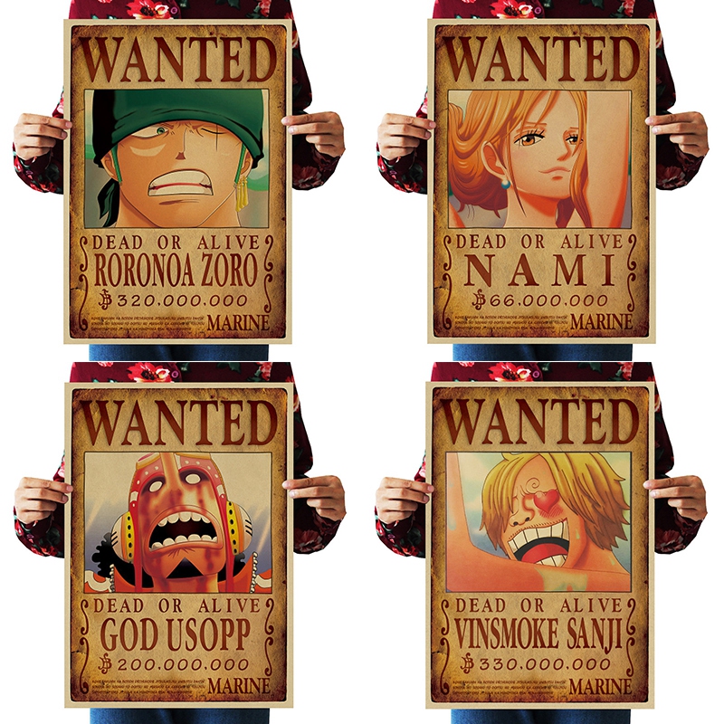 Áp phích họa tiết phim hoạt hình Onepiece