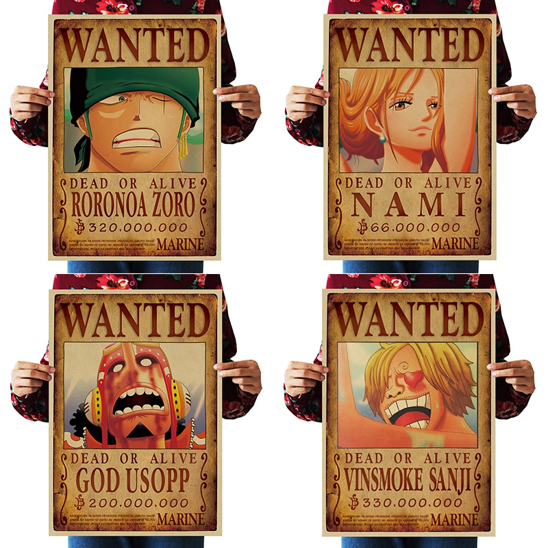 Poster Treo Tường In Hình Phim Hoạt Hình One Piece