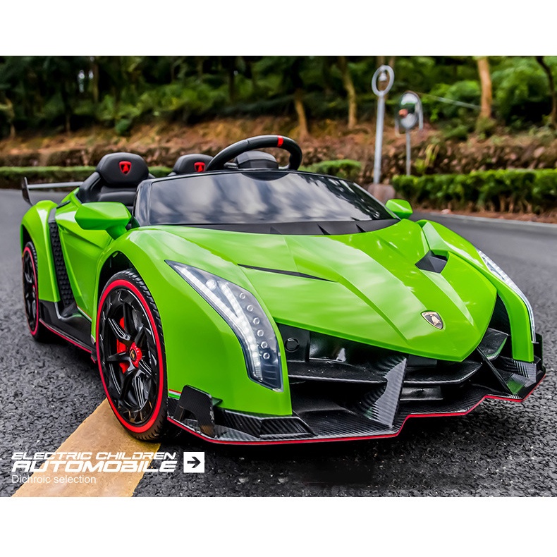 Xe ô tô điện 2 chỗ ngồi trẻ em bản quyền Lamborghini