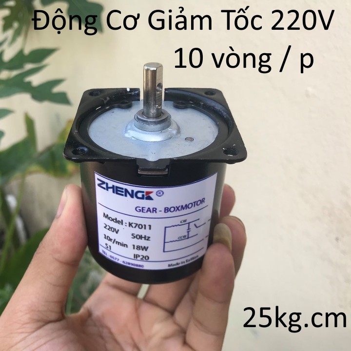 motor giảm tốc 220v 10rpm